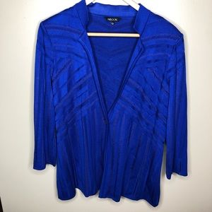 Misook Royal Blue Cardigan Size Large